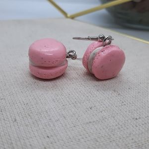 Handmade macaron earrings